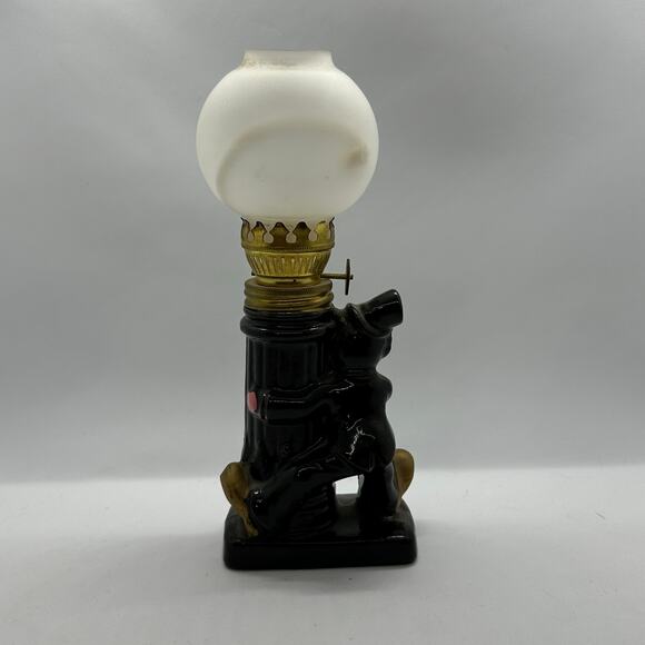 Vintage 1960's Hobo Bar Figurine 7.5" Tall Man Cave Decor Oil Lamp‎ Post Ceramic - Picture 7 of 13